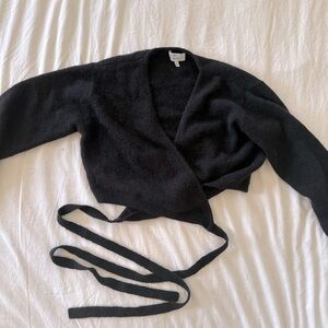 & Other Stories black wraparound cardigan NWOT